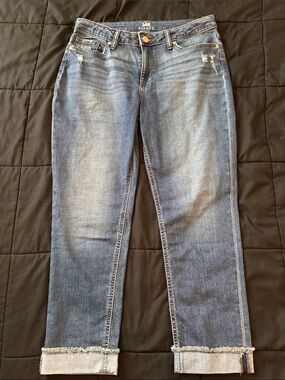 Riders by Lee Women's Medium Blue Cropped Roll-Cuff Jeans 10R NWOT